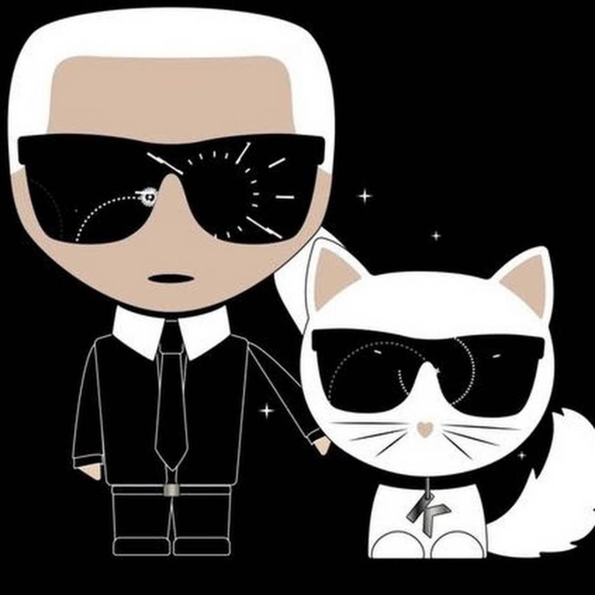 Лагерфельд мультяшный