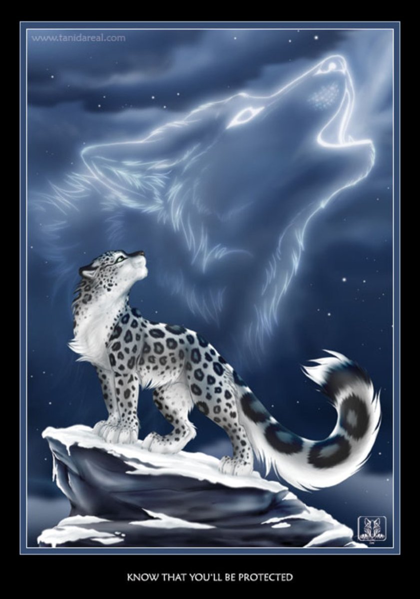 Снежный Барс с крыльями