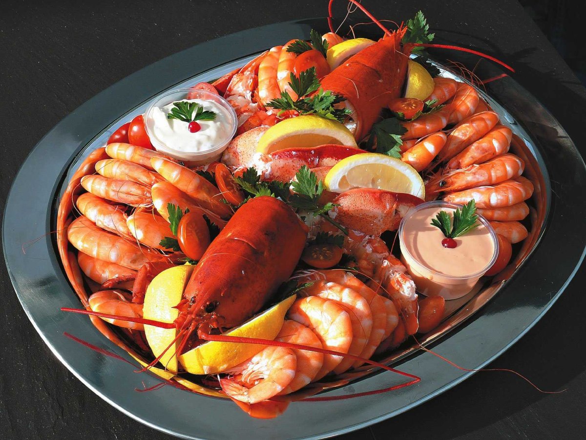 Креветка лангуст Омар лобстер