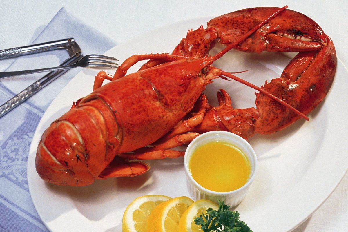 Морепродукты Омар лангуст