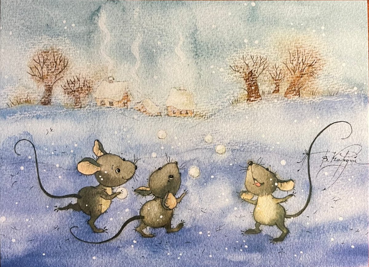 Виктория Кирдий художник зима