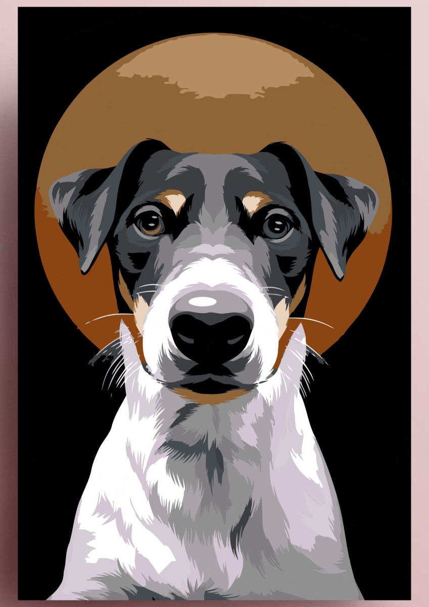 Джек Рассел терьер иллюстрация