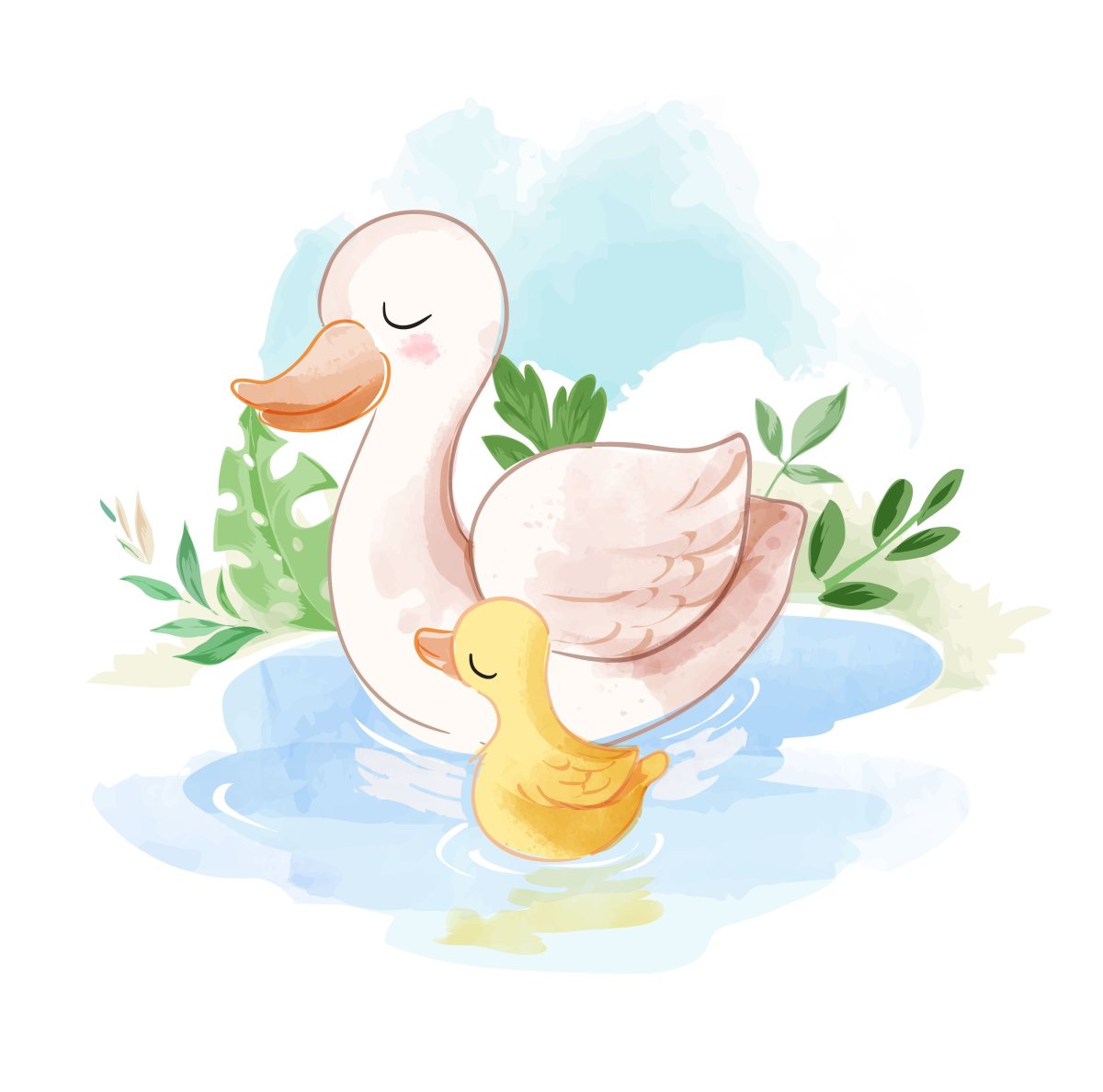 Уточка рисунок