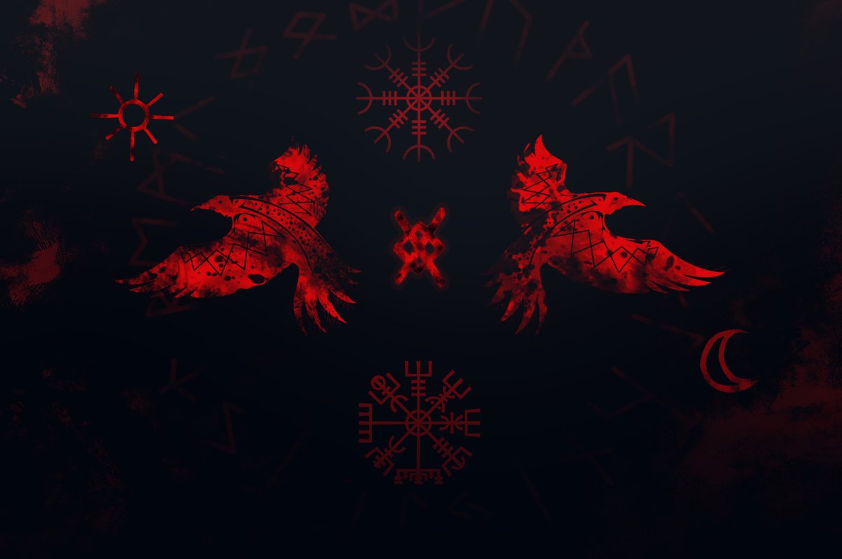 Хугин Мунин 1920х1080