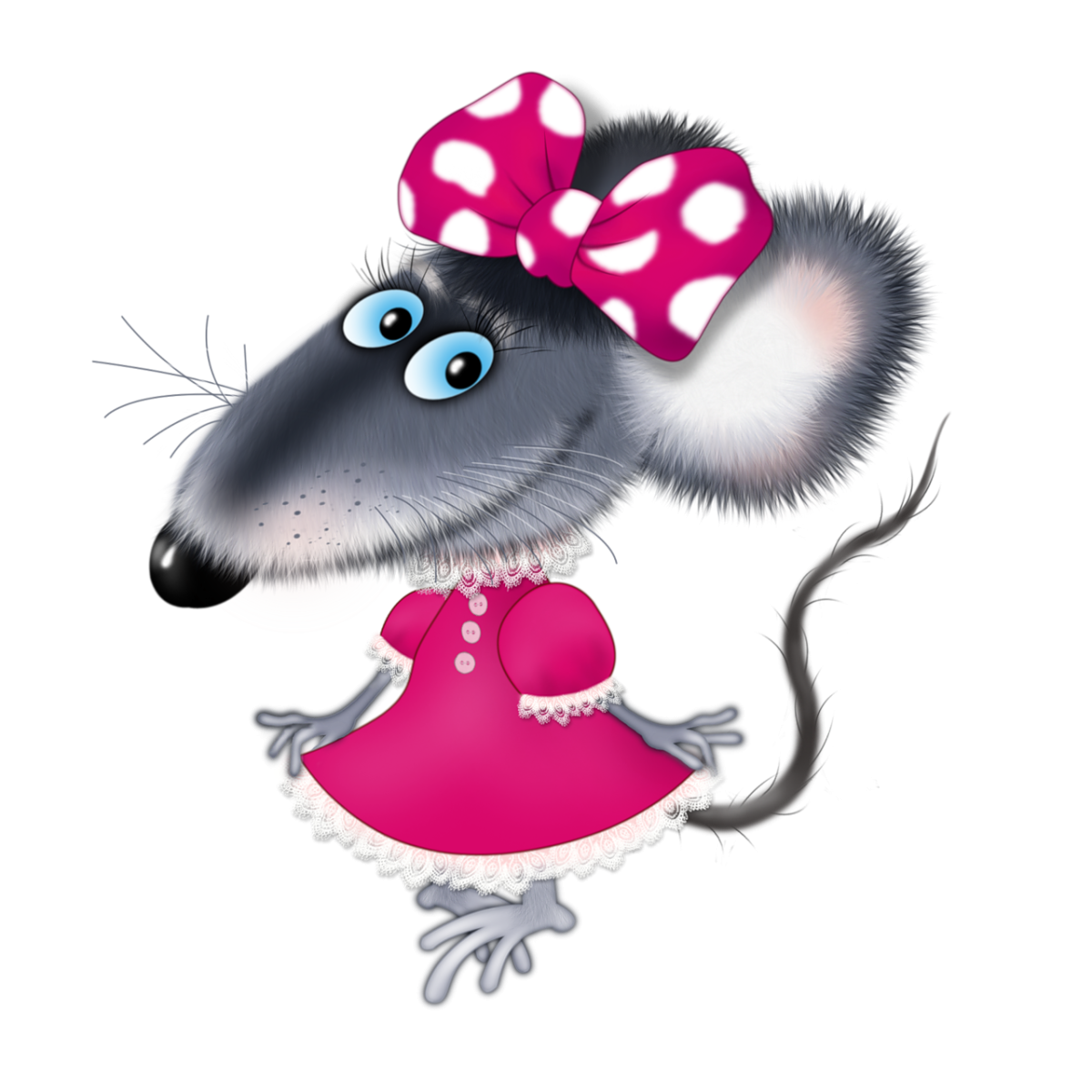 Веселая мышка