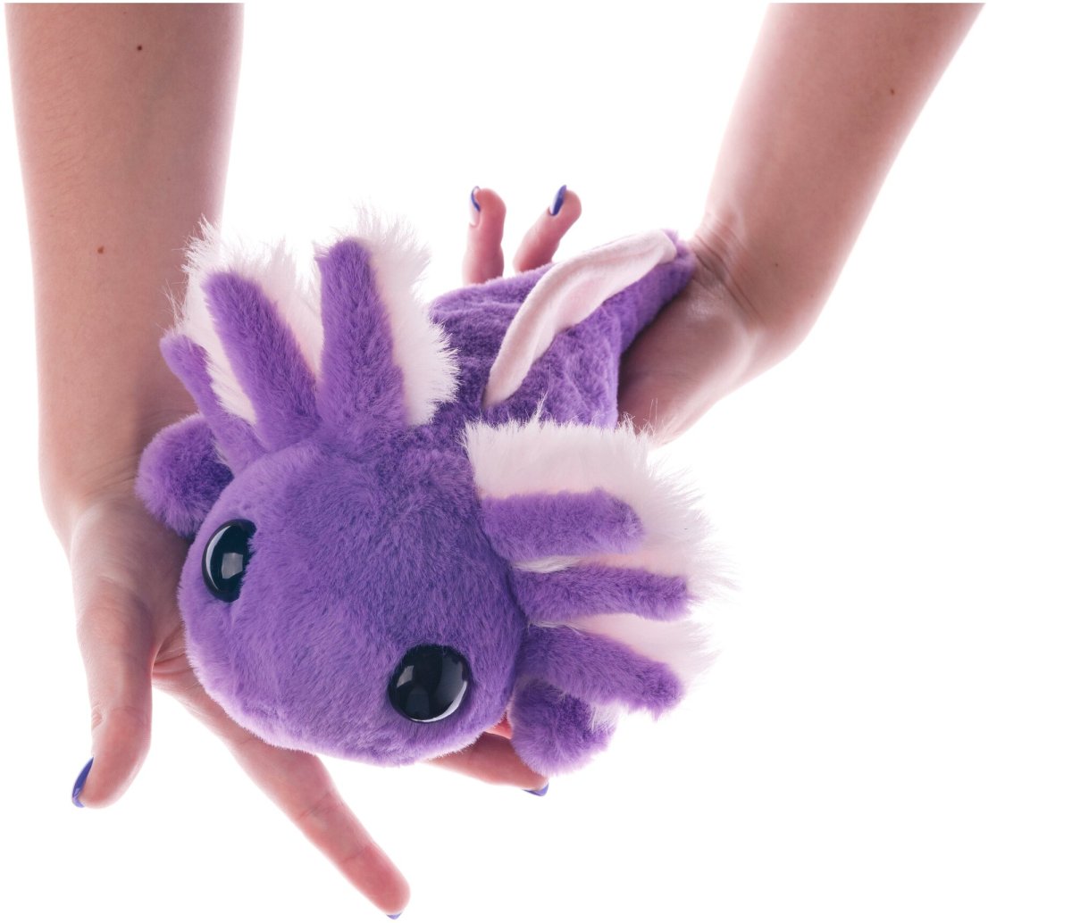 Фиолетовый плюшевый аксолотль