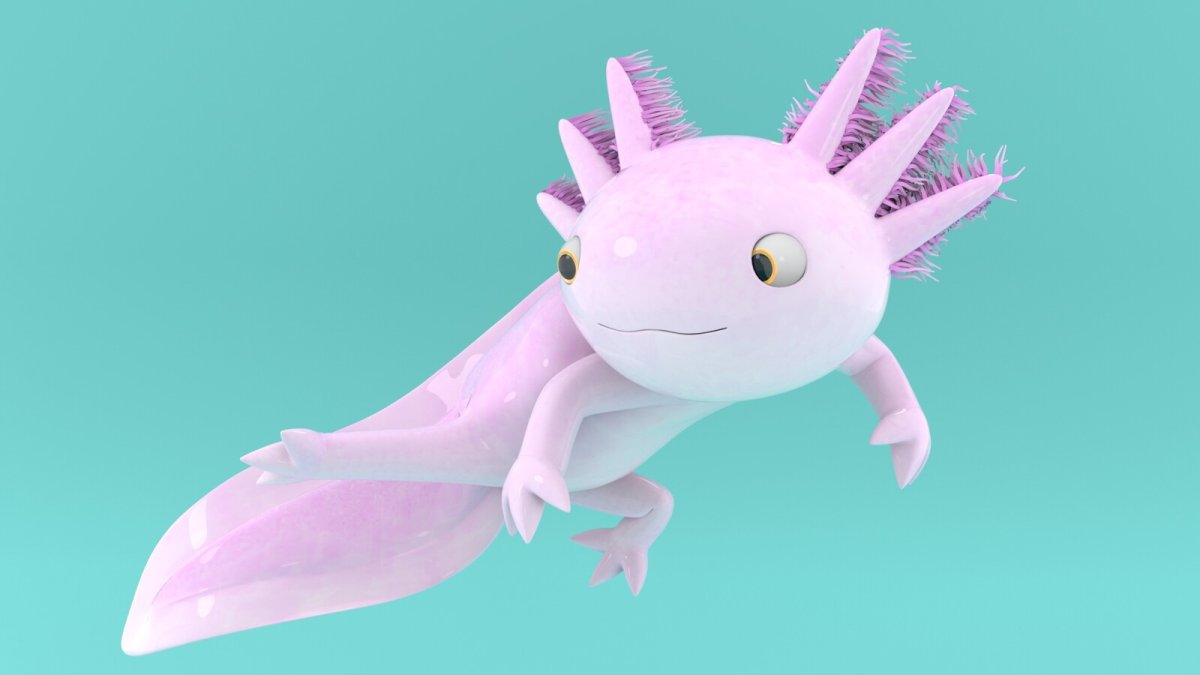 Небесный аксолотль Геншин