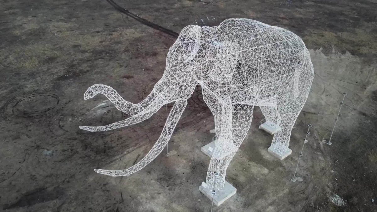 Мамонт в Ставрополе арт объект