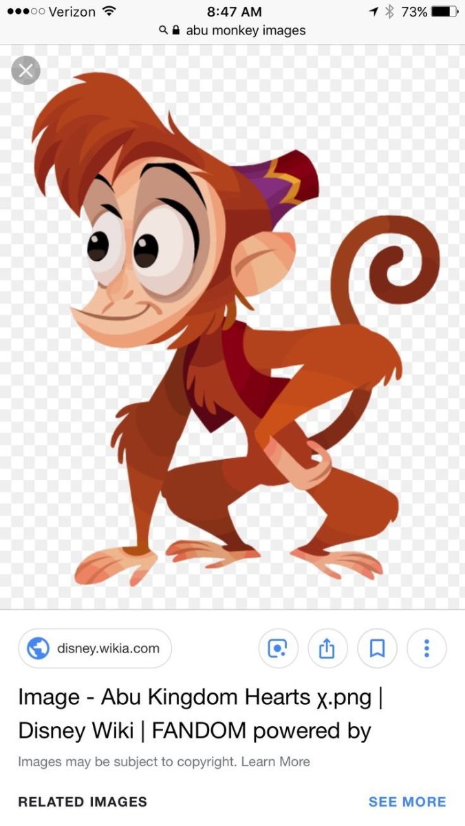 Герои мультика алладин Абу