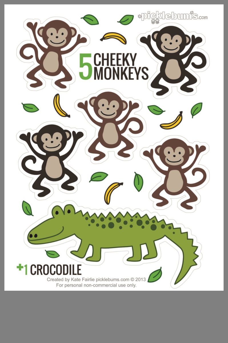 Обезьянка и крокодил рисунки