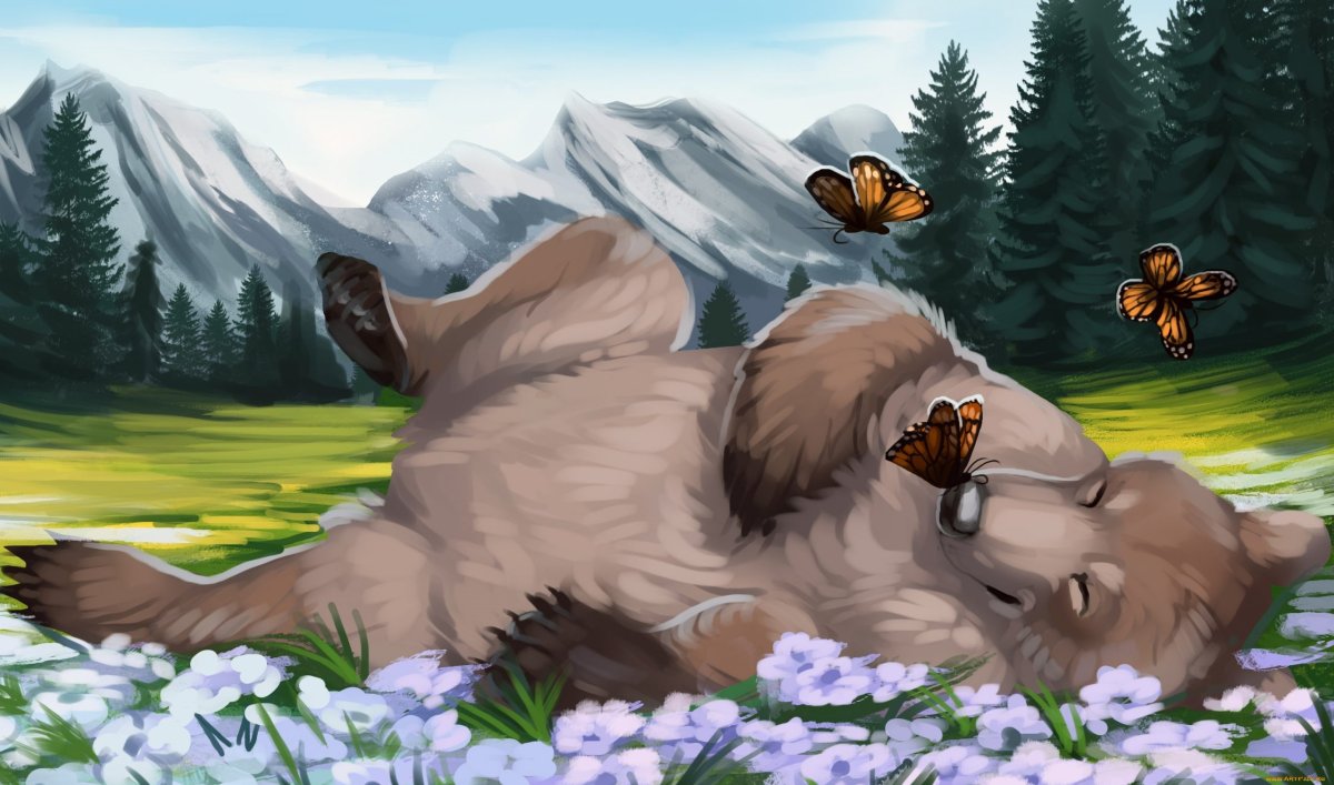 Медведь и бурундук