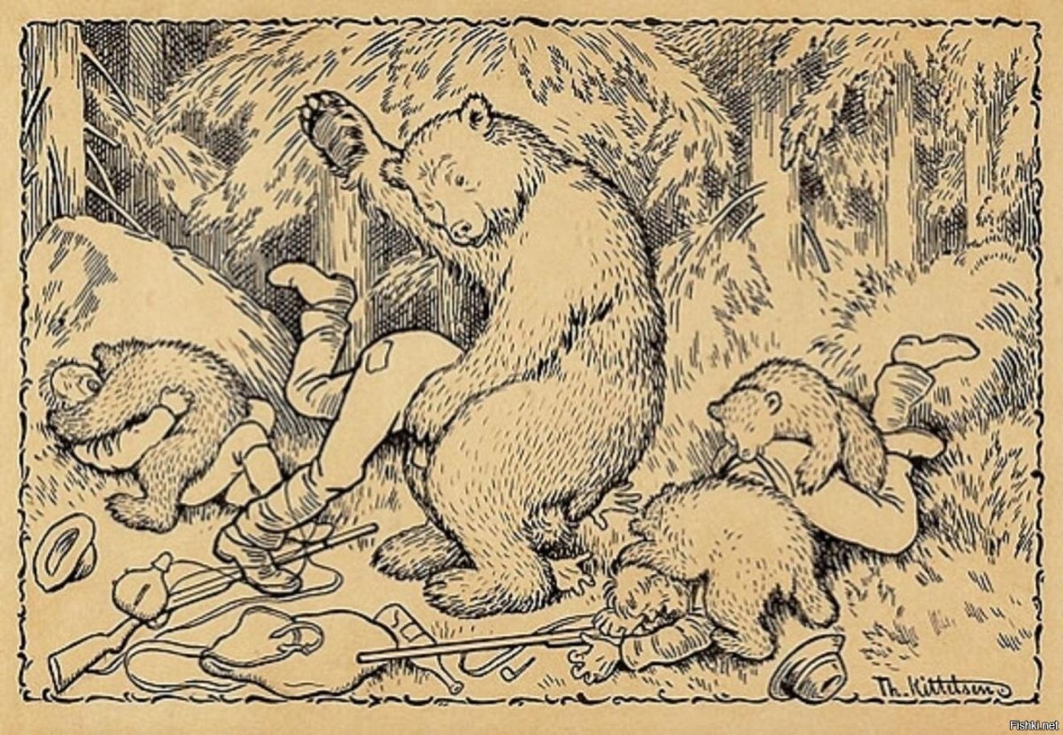 Медведь и свинья