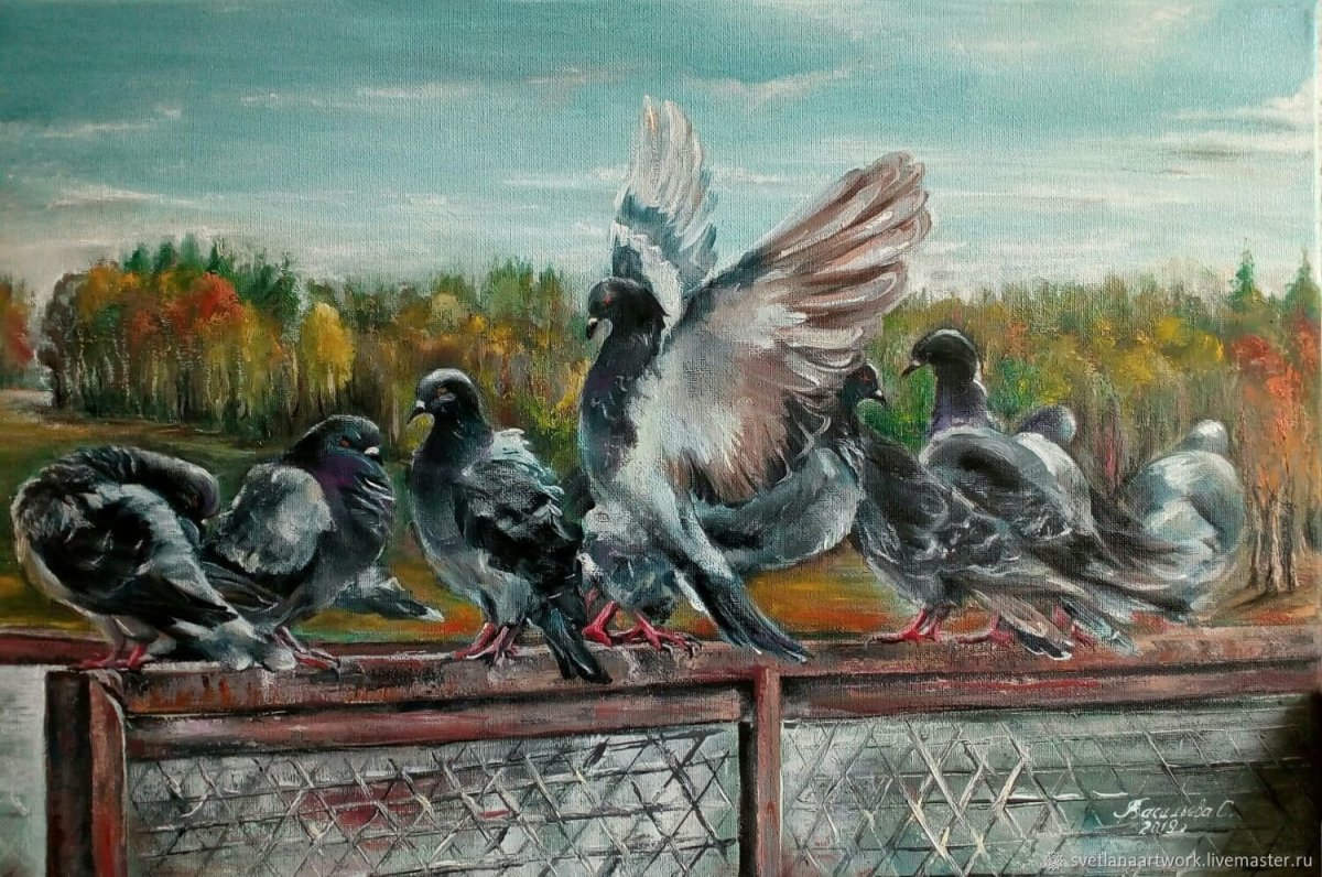 Птицы живопись